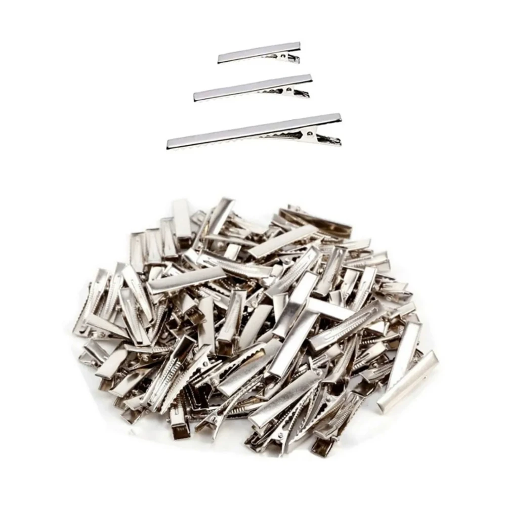 300PCS Metal Duck Billed Hair Clips Handcrafted DIY Metal Curl Clips for Women Styling