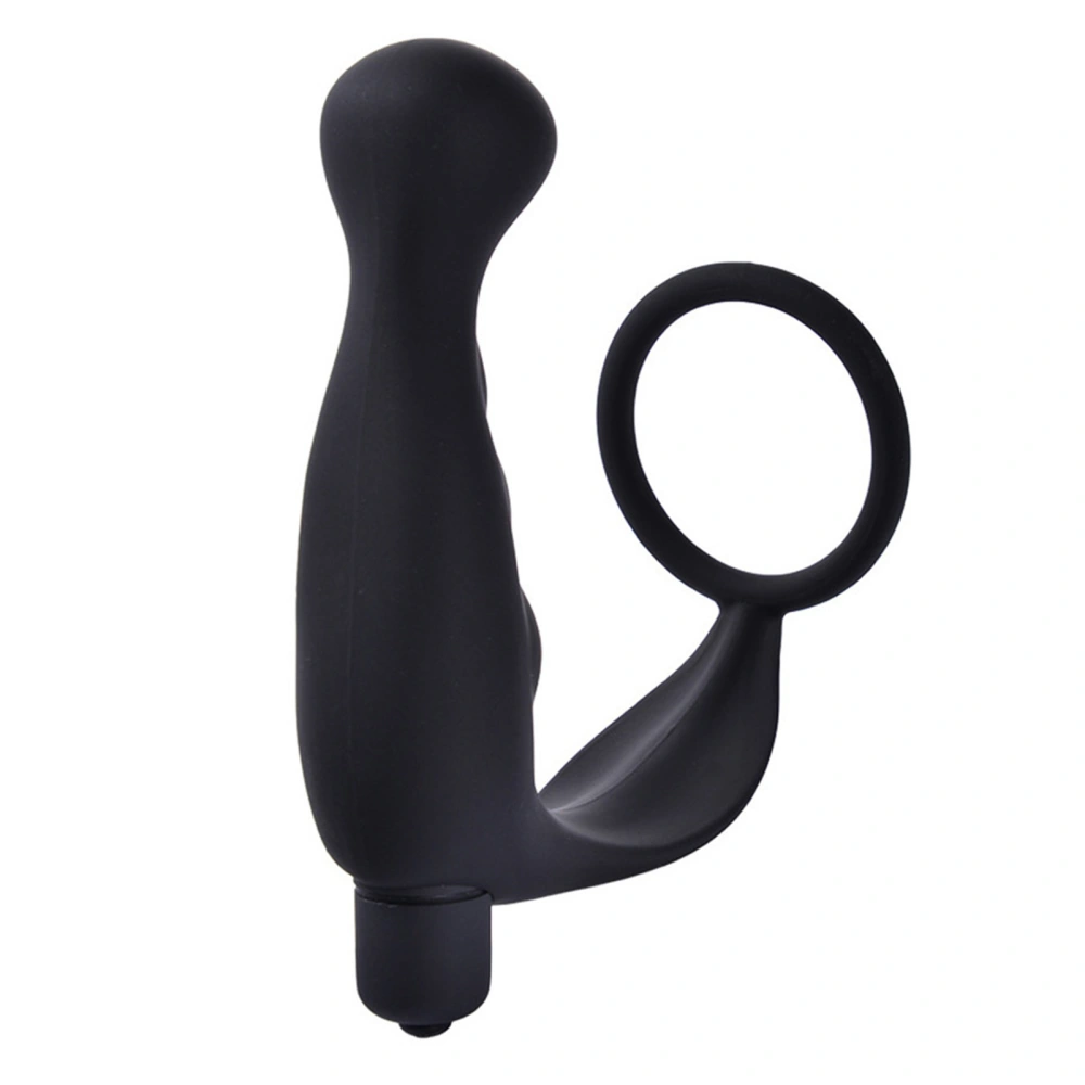 Men Prostate Massager Vibration 10 Gears Silicone IPX7 Waterproof Low Noise Multifunctional Prostatic Massager