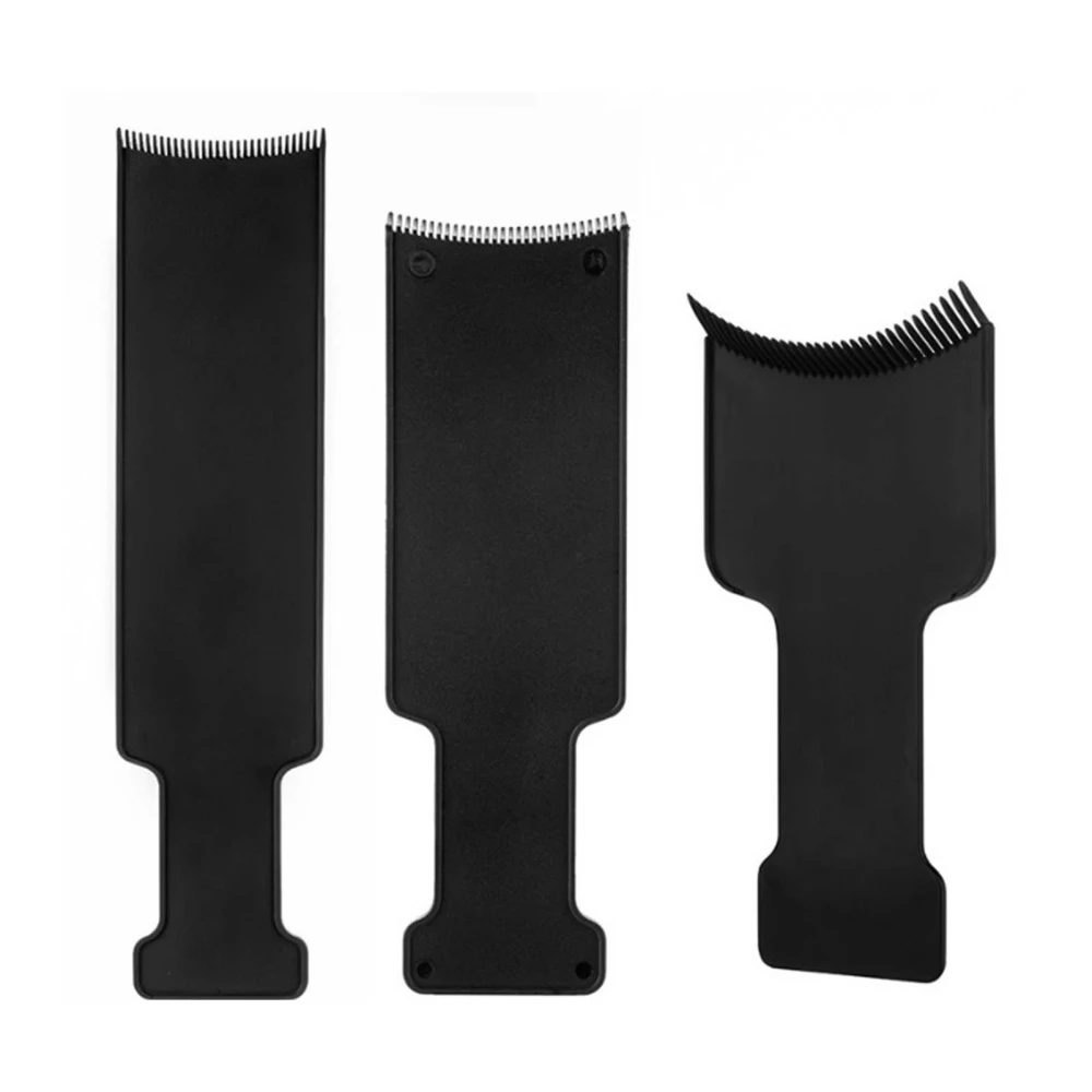 3 Pcs Balayage Board With Teeth Highlighting Board Hair Dye Paddle Highlighting Brush