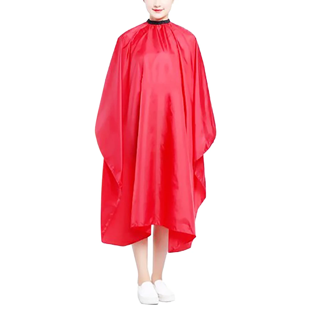 Hairdressing Cape Unisex Waterproof Adjustable for Salon Barber Styling Hair Cutting Red