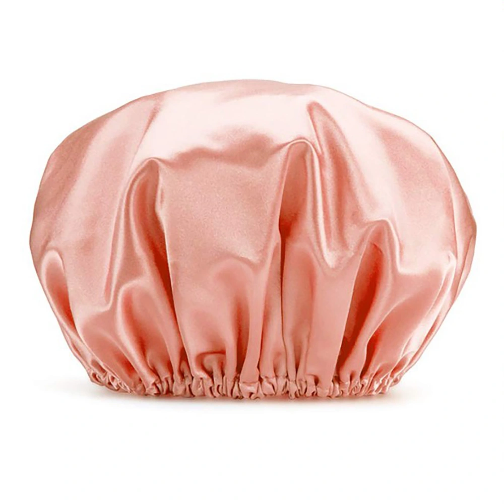 Shower Cap Double Protection Layers Reusable Waterproof Elastic Soft EVA Comfortable Hair Cap for Bathing