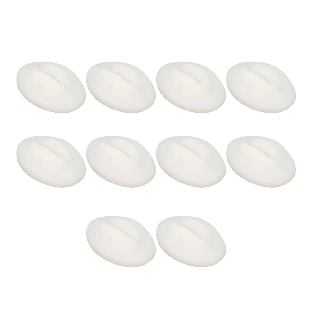 10PCS Tattoo Practice Lips Open Mouth Silicone 3D Fake Lips for Semi Permanent Tattoo Training Semi Transparent White