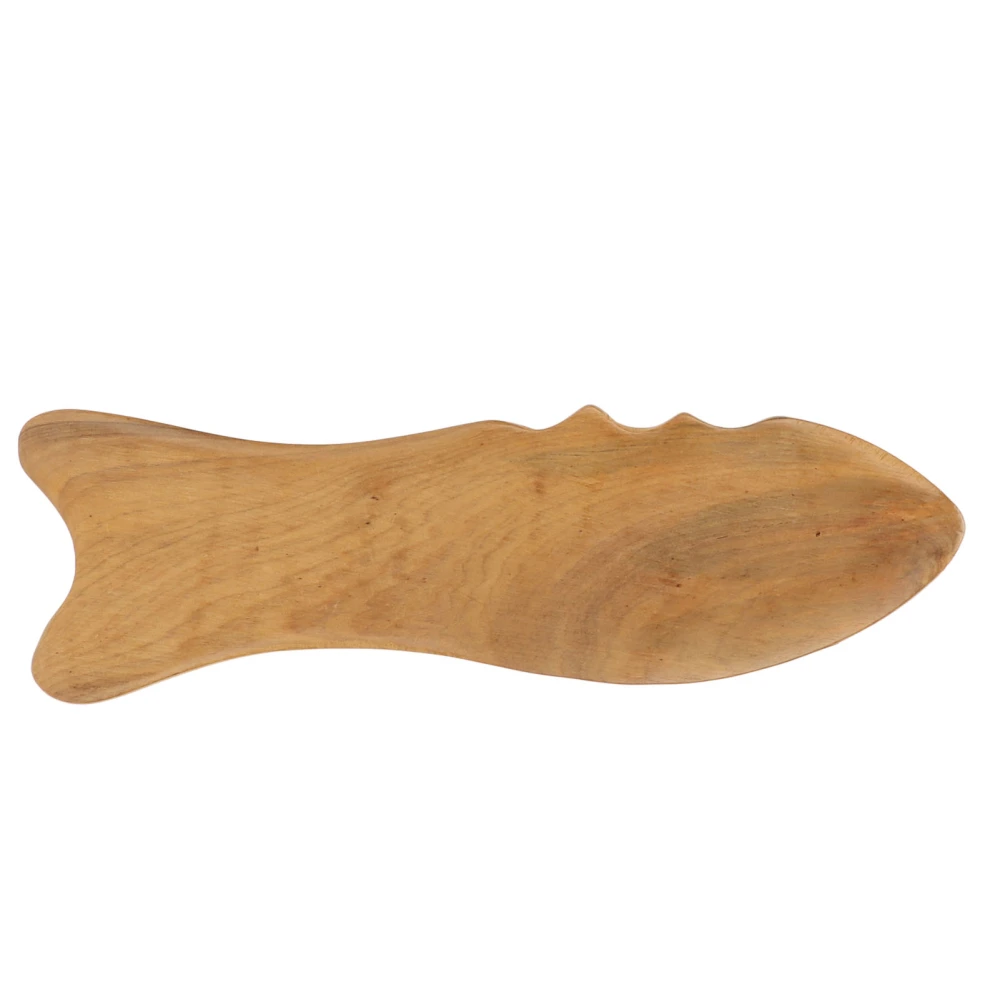 Wooden Gua Sha Board Fish Shape Wooden Massager Universal Relaxing Muscle Gua Sha Board for Face Full Body