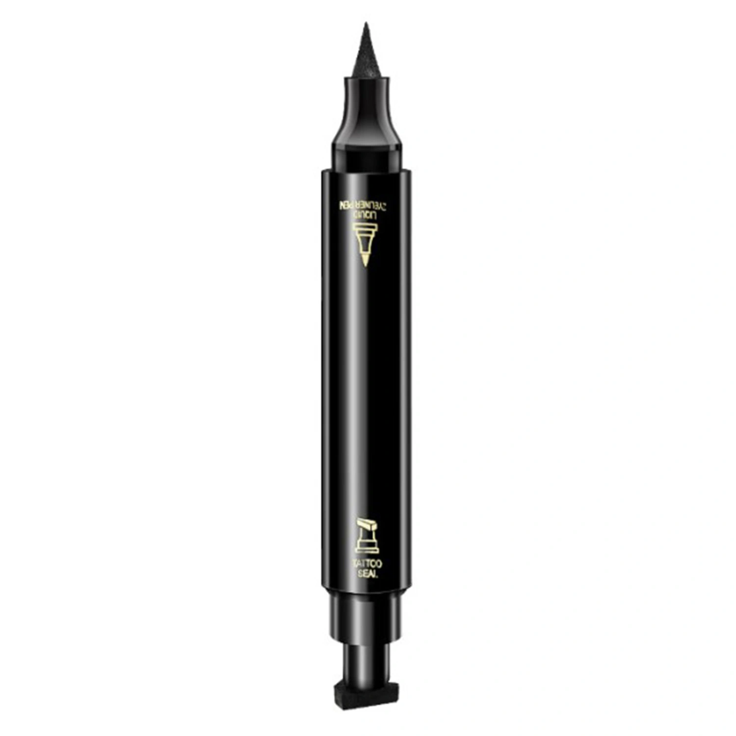 Stamp Eyeliner Triangular Double Headed Quick Drying Waterproof Sweatproof Liquid Eyeliner Pencil for Women
