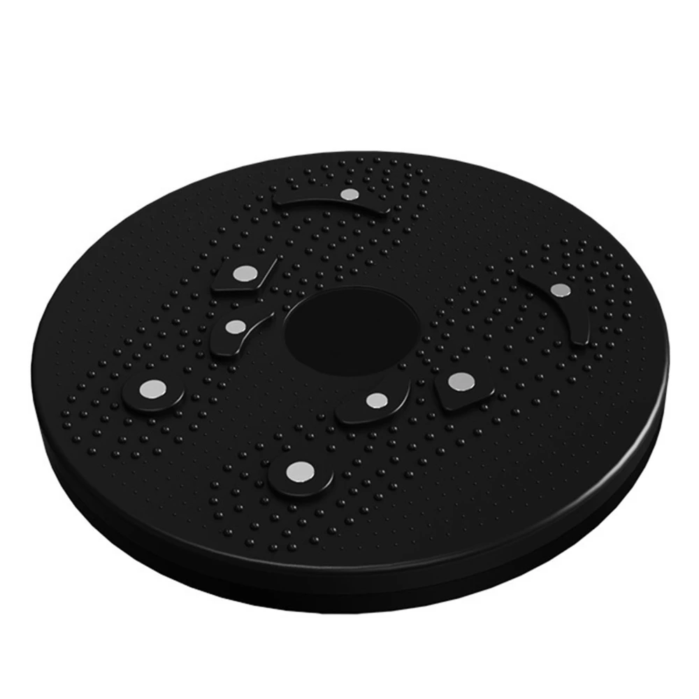 Waist Twisting Disc Manget Slimming Massage Waist Twister Fitness Equipment for Home Office Black