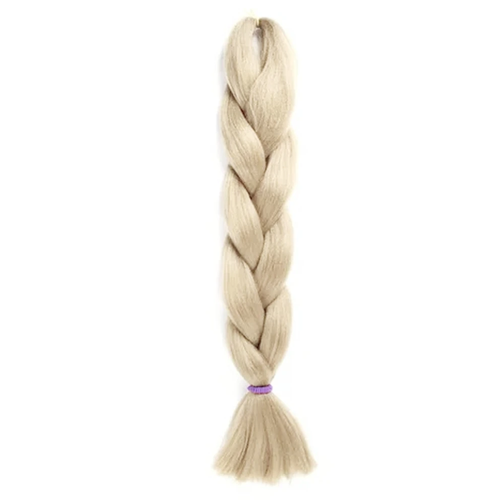 Braided Ponytail Extension High Temperature Silk 24in Soft Realistic Hair Extensions for Women Type 27