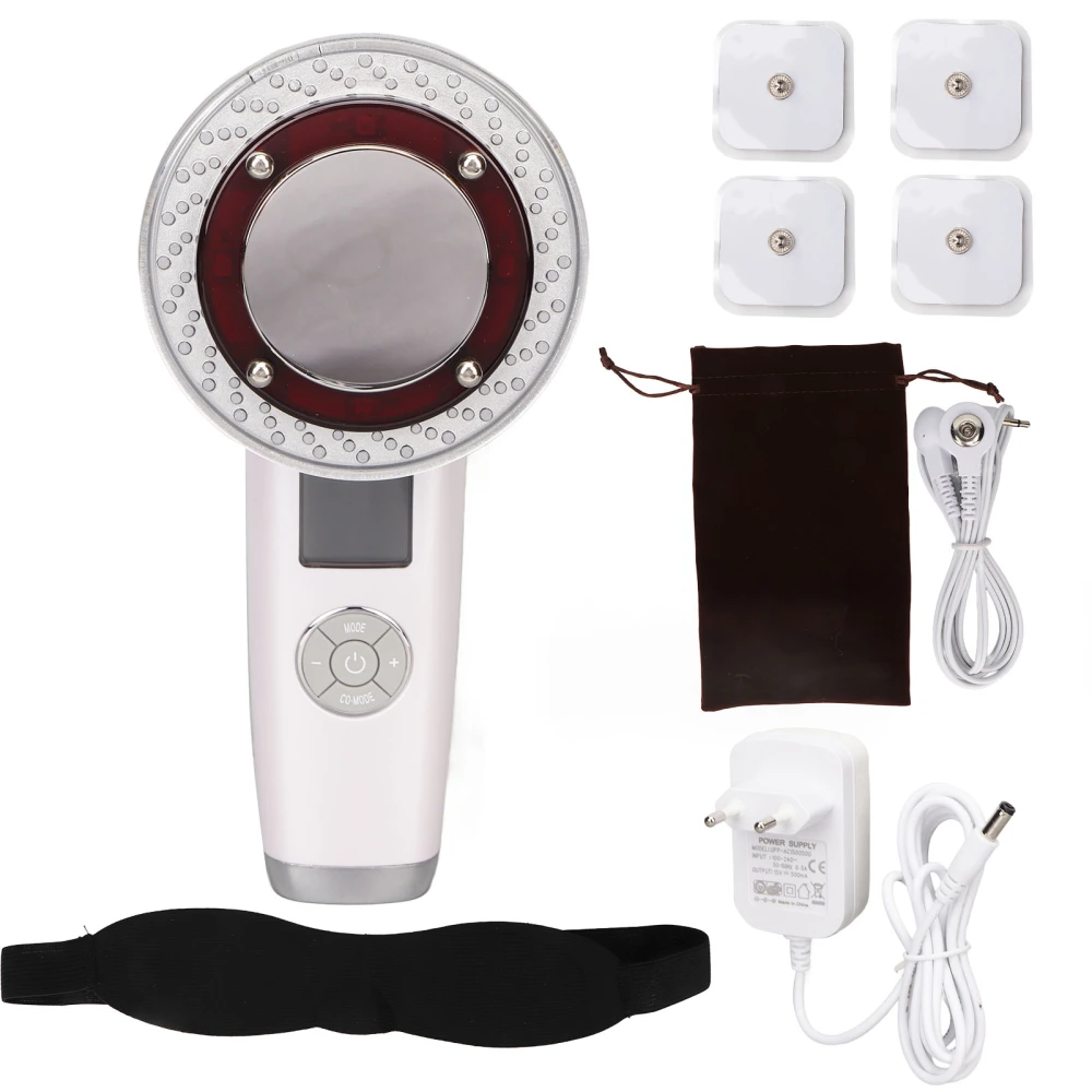 Skin Caring Machine Cold Hot Compress 6 Colors Light Vibration Skin Massage Rejuvenation Device 100‑240V