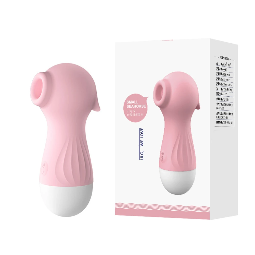 Women Sucker Vibrator Quiet 10 Frequency Pink Safe Soft Comfortable Silicone Suck Toy Women Masturbator