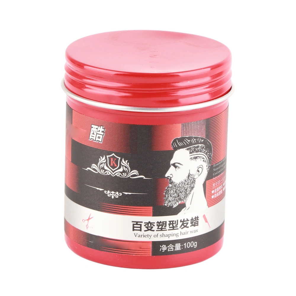 Men Hair Styling Cream Grooming Wax Vintage Lasting Fresh Fluffy Strong Hold 100ml