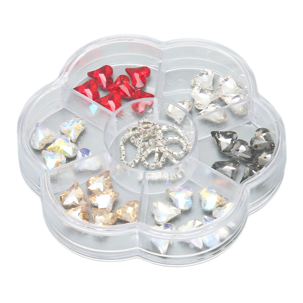 1 Box Resin Nail Art Ornaments Shiny Nail Accessories DIY Decoration Supplies Multi Sizes