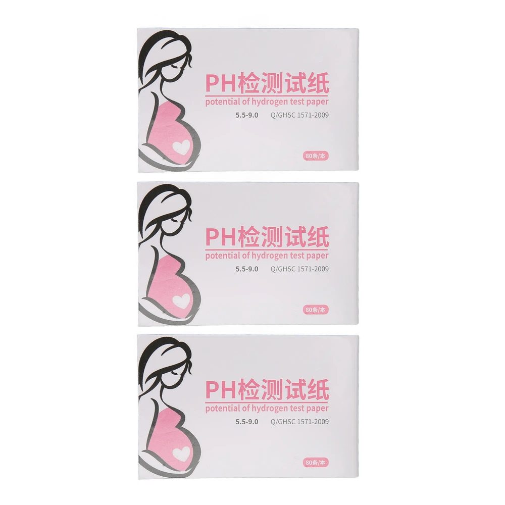 3 Sets Amniotic Fluid Test Strip Maternity Home High Sensitivity Feminine PH Test Strips