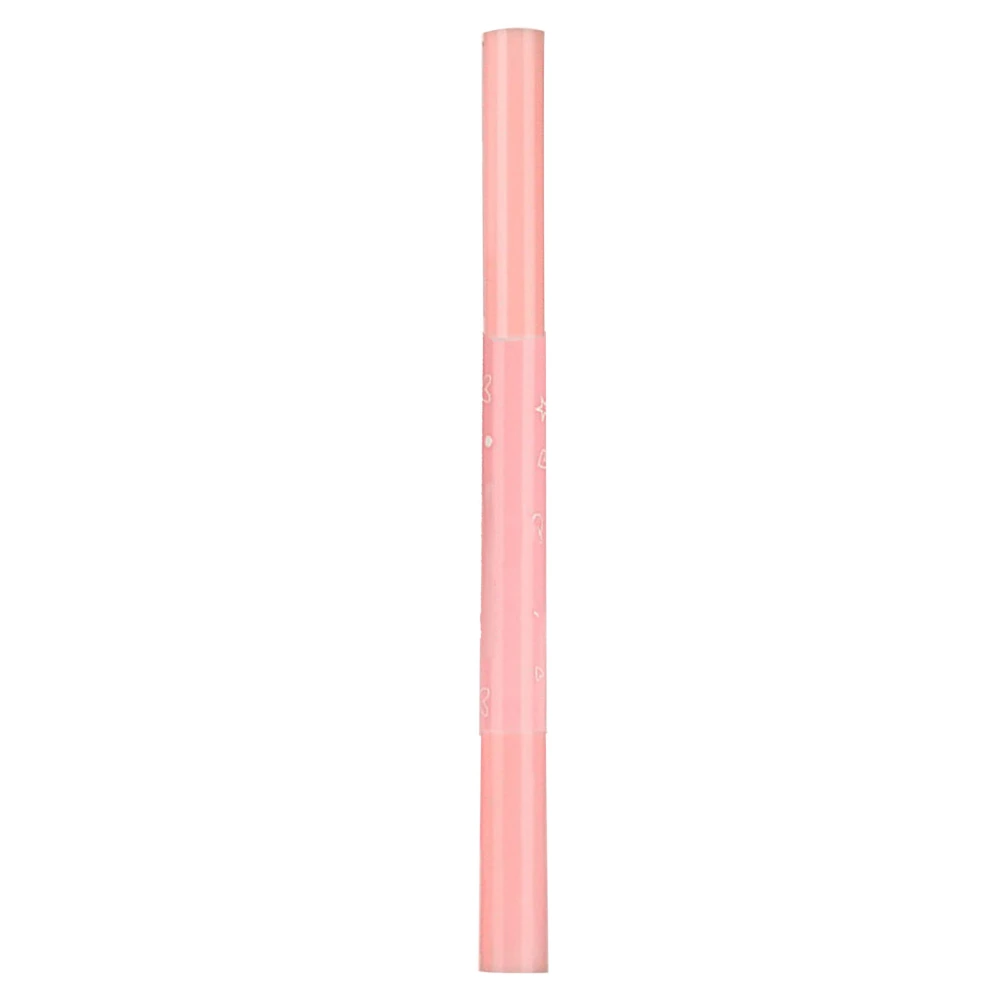 Eyebrow Pencil Dual Sided Sweatproof Fine Tip Long Lasting Pink Rod Brow Pen Light Brown