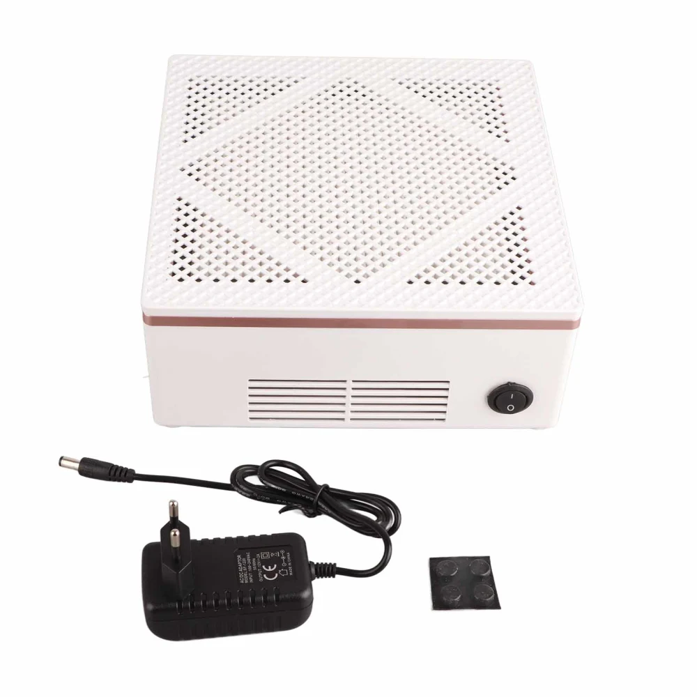 Nail Dust Collector Machine Quiet Adjustable Speed Desktop Vacuum Cleaner Suction Fan with Detachable Filter