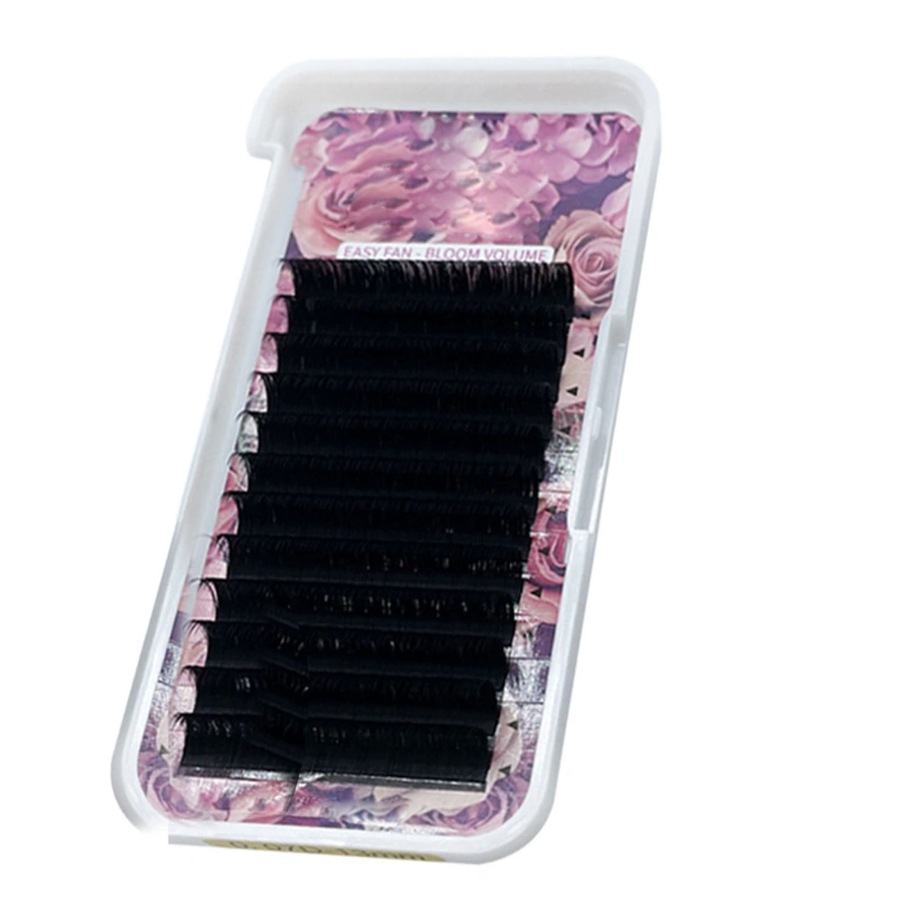 D Curl Planting False Lashes Black Grafting Eyelashes for Daily Makeup Cosplay Performance 0.07 D 12mm / 0.47in