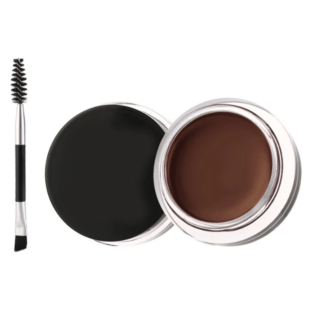 Eyebrow Cream Coffee Shaping Styling Dying with 3D Brush Long Lasting Portable Brow Cream