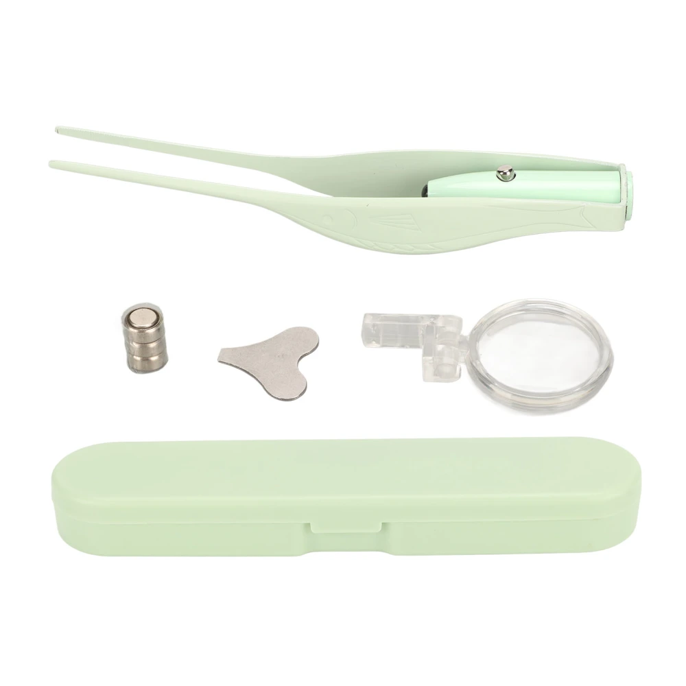 Ear Wax Removal Tool Kit with Light Professional Safe Earwax Removal Tweezer with Storage Box