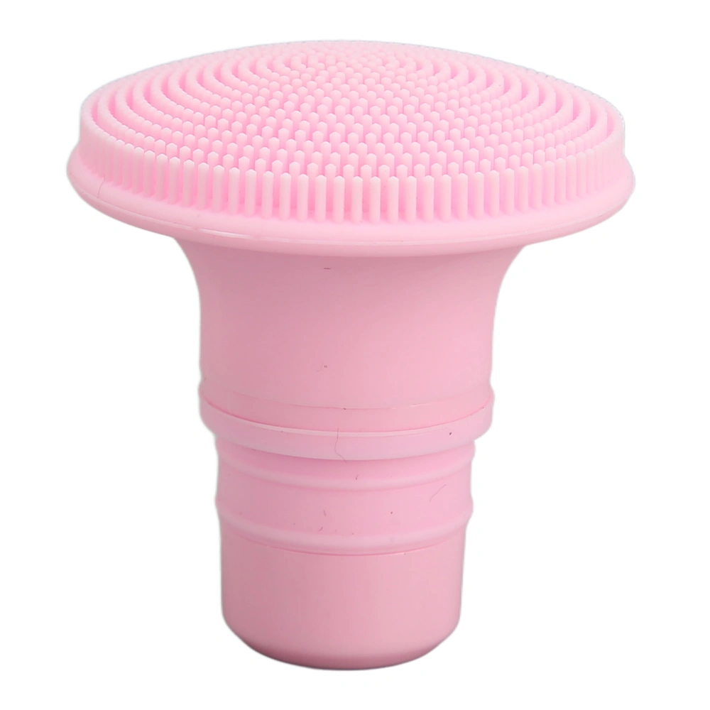 Brush Fascia Massager Head Silicone Replacement Muscle Massager Head for Reducing Soreness 18‑19mm Pink