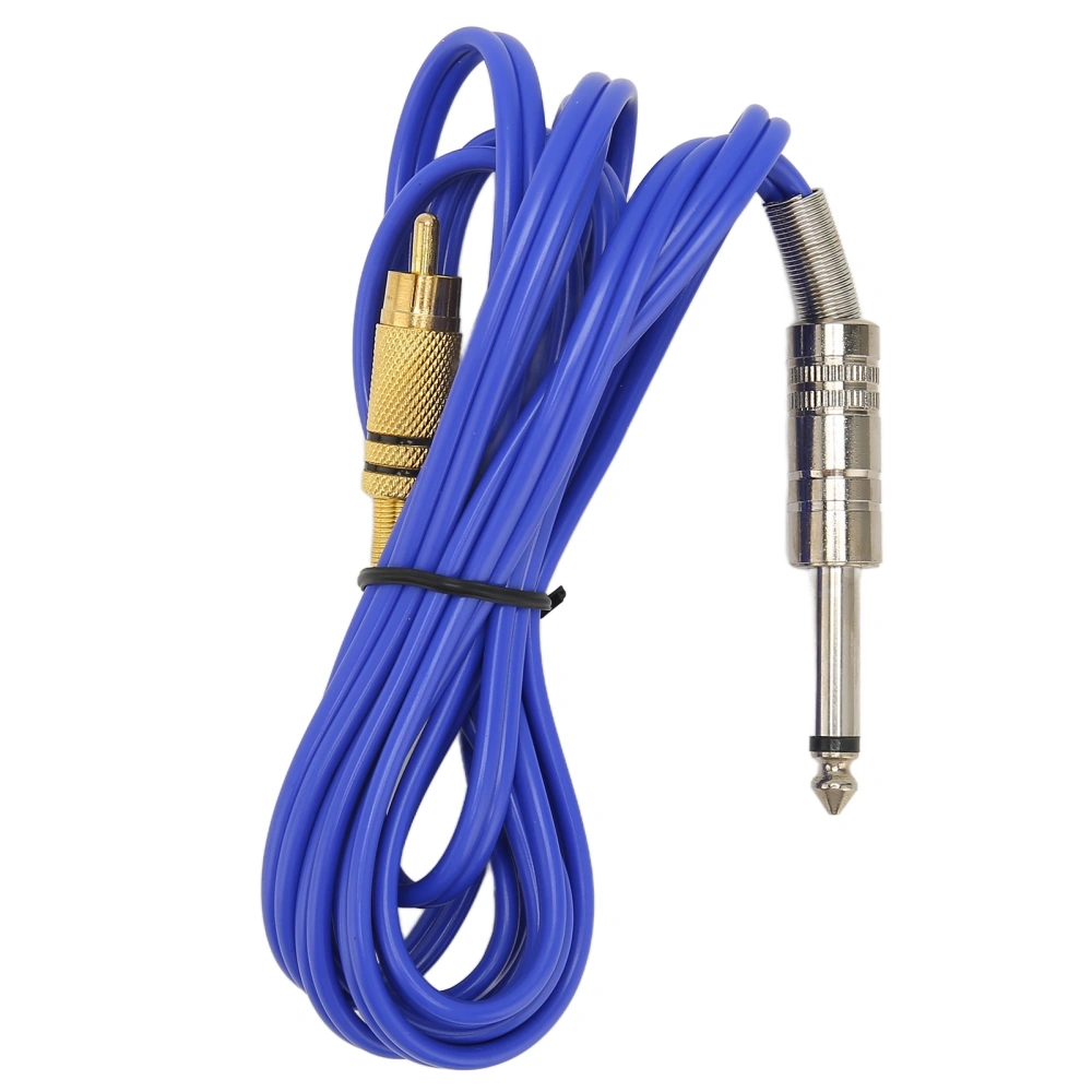 RCA Tattoo Clip Cable Professional Soft Flexible Silicone Tattoo Machine Hook Line for Tattoo Accessories Blue