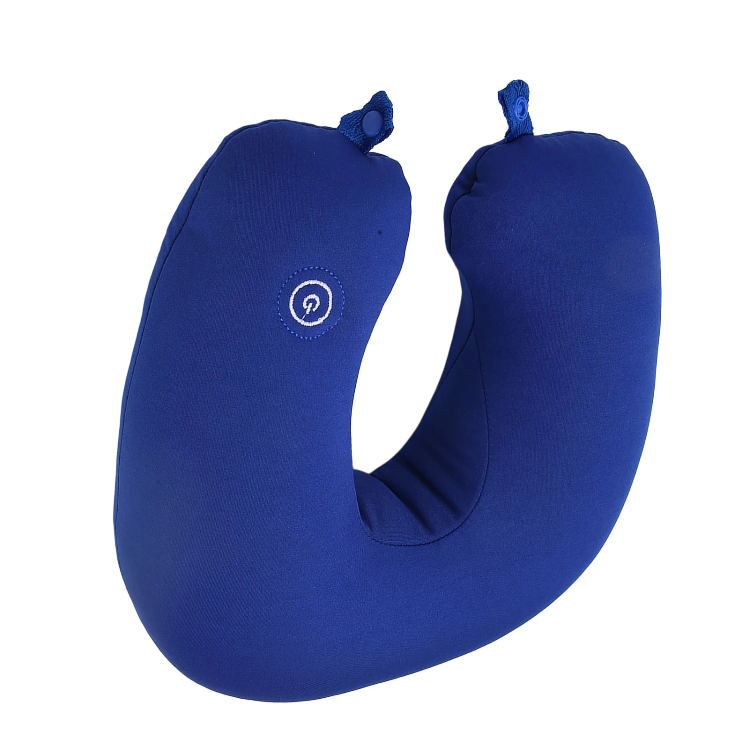 Travel Pillow Memory Foam U Shaped Electric Vibration Message Airplane Neck Message Pillow Blue