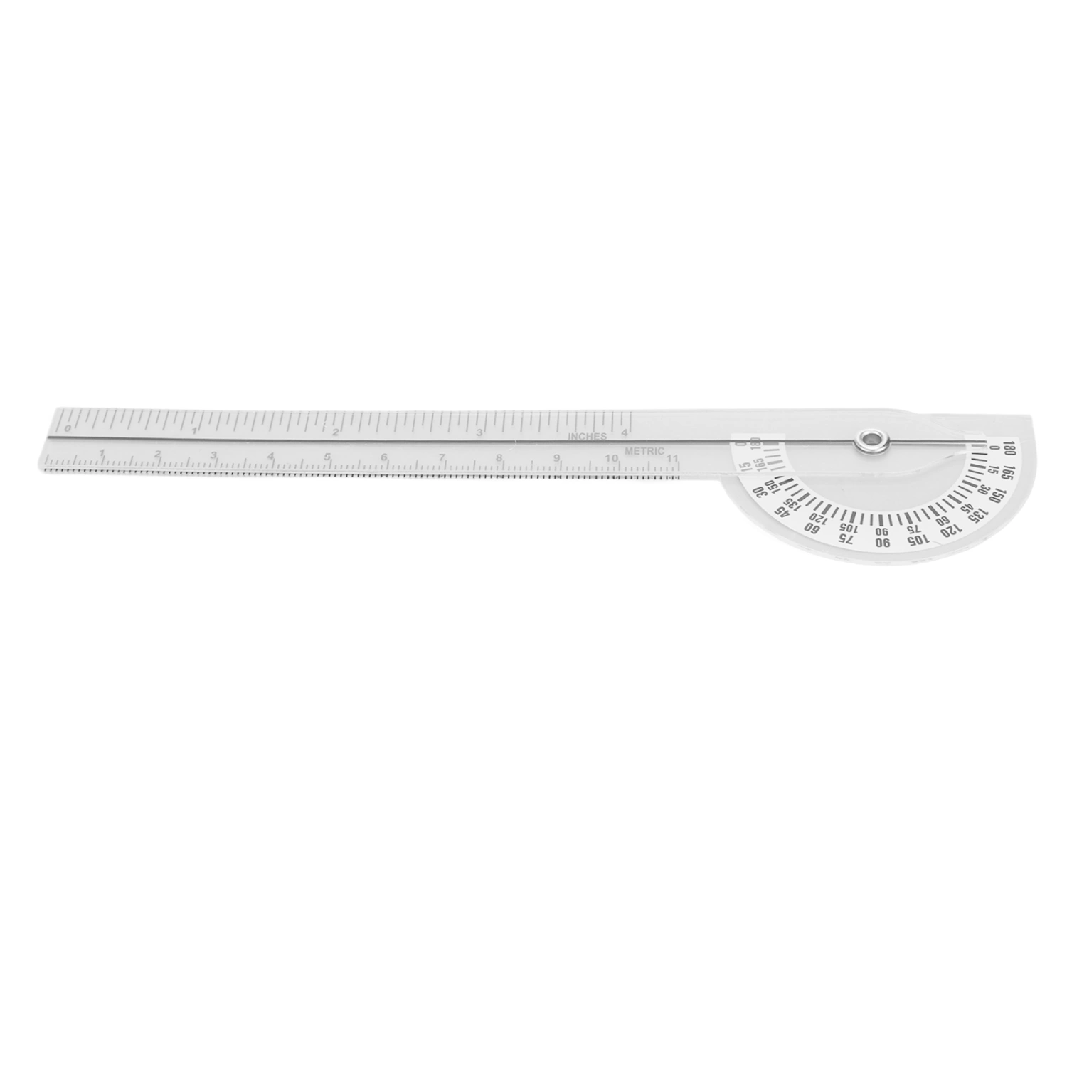 Goniometer Joint Range Motion Protractor 180 Degree Transparent Clear Mark Finger Measuring Physical Therapy Ruler