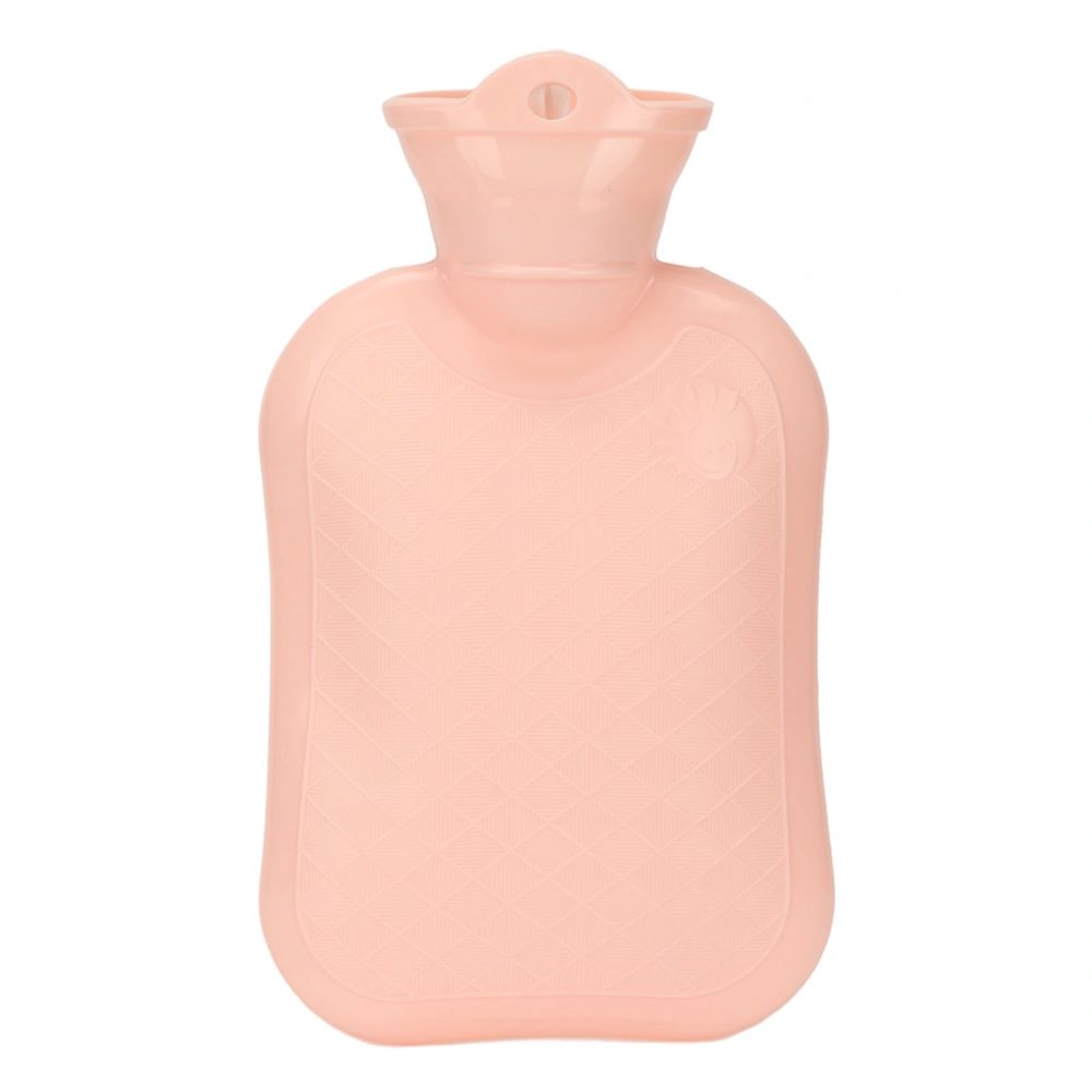 500ML Hot Water Bag Thicken Soft PVC Explosion Proof Portable Large Warm Water Bottle for Winter Pink