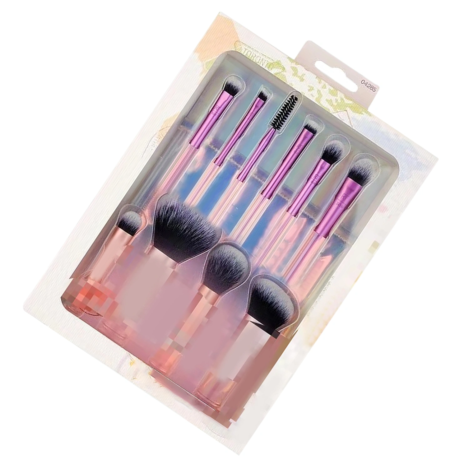 10PCS Mini Makeup Brush Set Portable Travel Cosmetic Brushes Kit for Convenient Makeup Tools