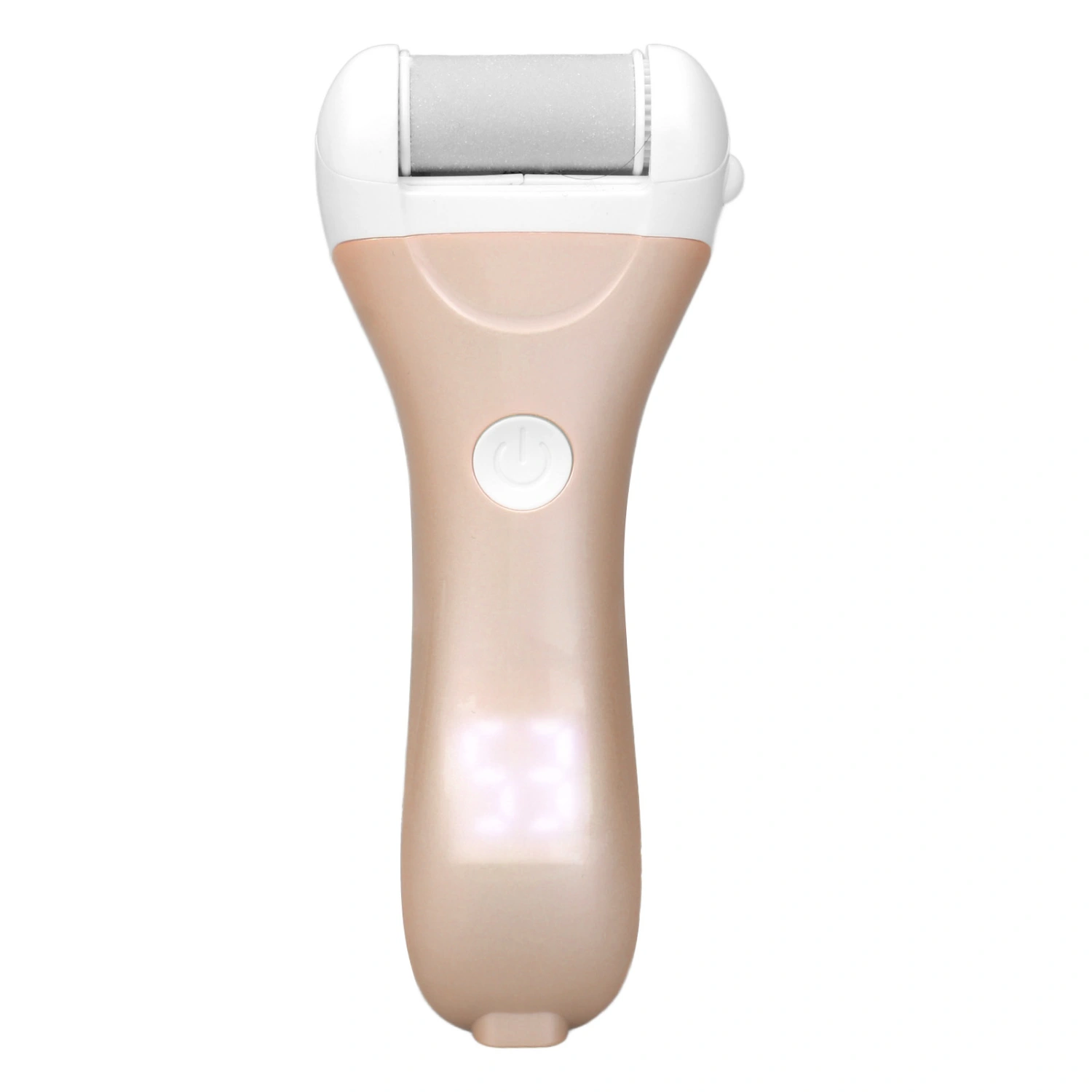 Electric Feet Callus Removers Rechargeable Portable Feet Care Waterproof Foot Pedicures Kits with 2 Roller Heads Champagne