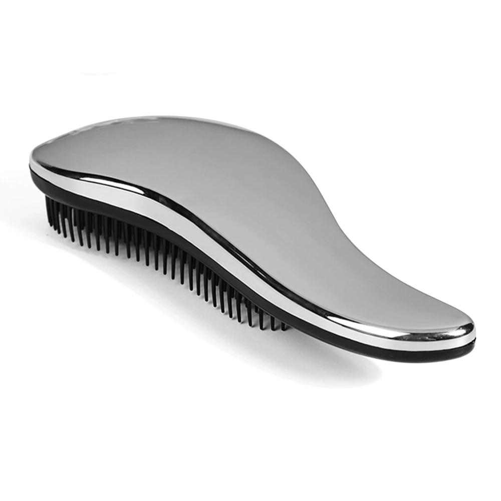 Detangler Brush Electroplating Prevent Static Electricity Fashionable Portable Massage Comb for Women and Men