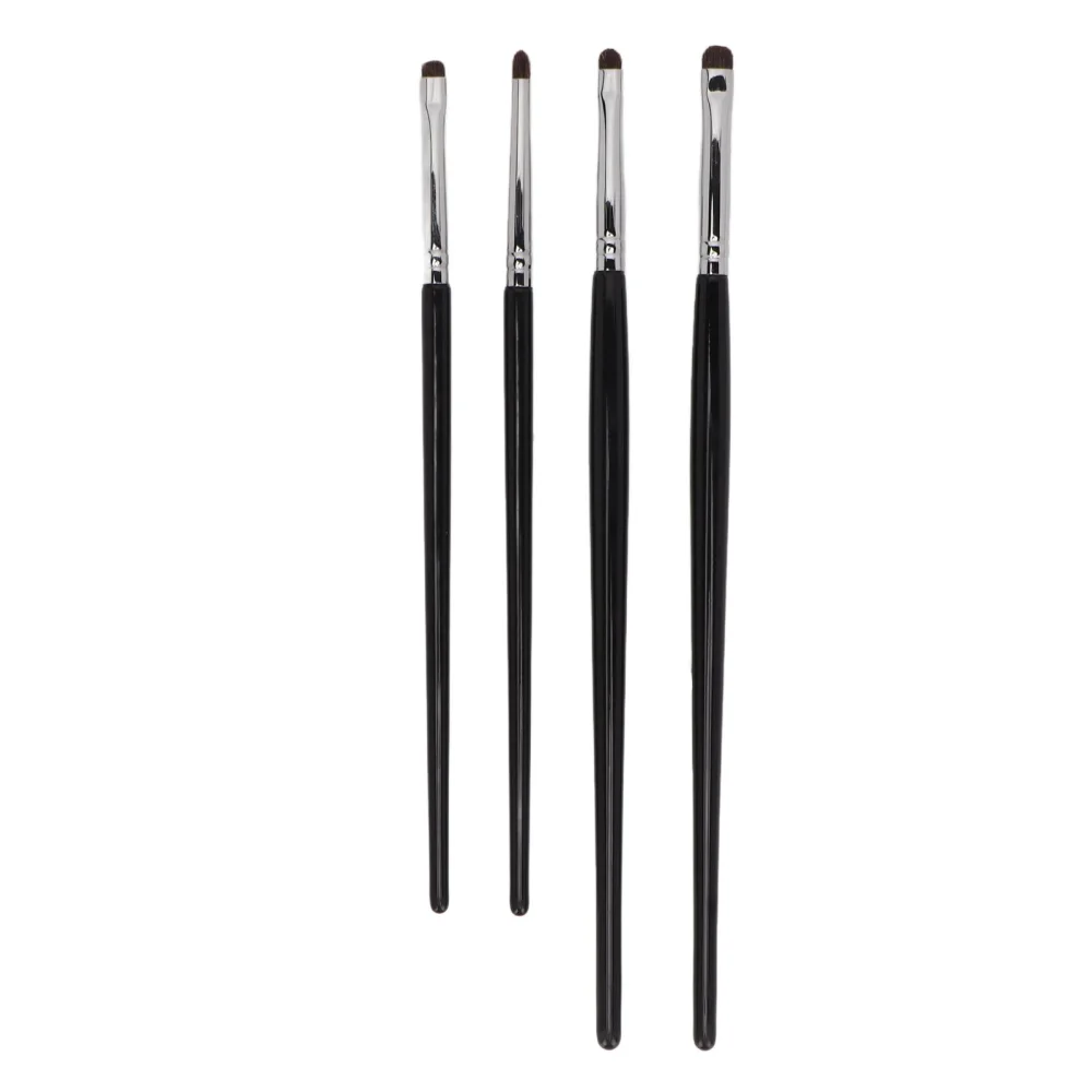 4pcs Eye Shadow Eyeline Brushes Soft Brush Comfortable Handle Hair Detail Makeup Brush Kit