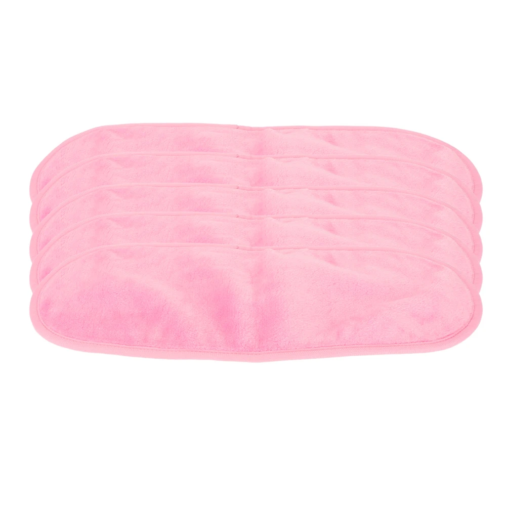 5pcs Coral Fleece Makeup Remover Towel Home Beauty Salon Reusable Microfiber Face Cleansing Towel