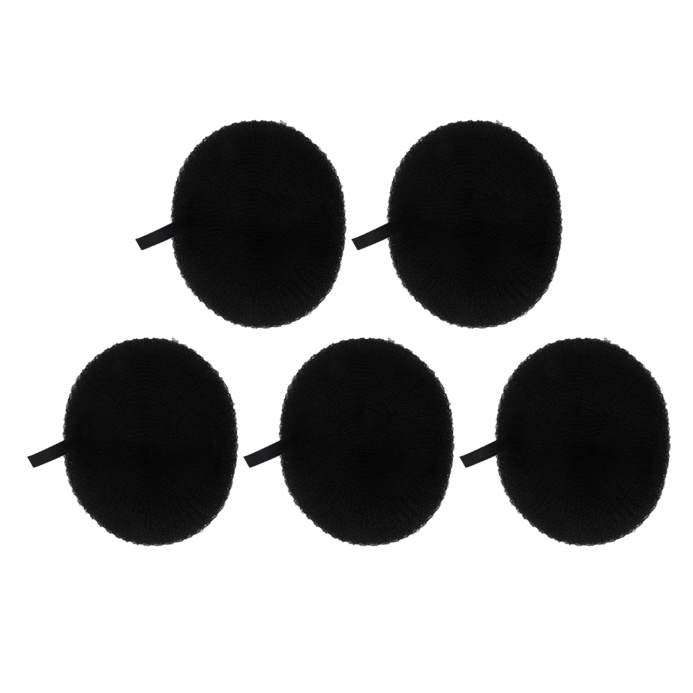 5pcs Bath Shower Loofah Sponge Deep Cleansing Dense Foam Comfortable Massage Body Wash Scrubber Black