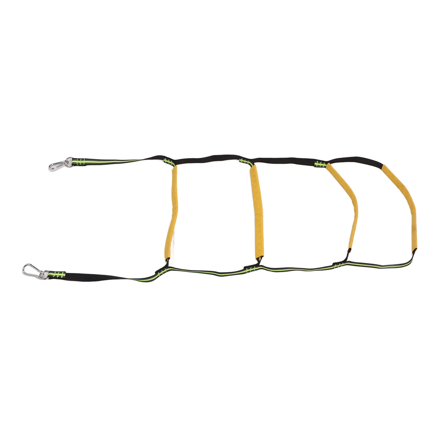 Boat Rope Ladder 4 Steps Foldable Portable Rope Boarding Ladder for Inflatable Boat Kayak Motorboat