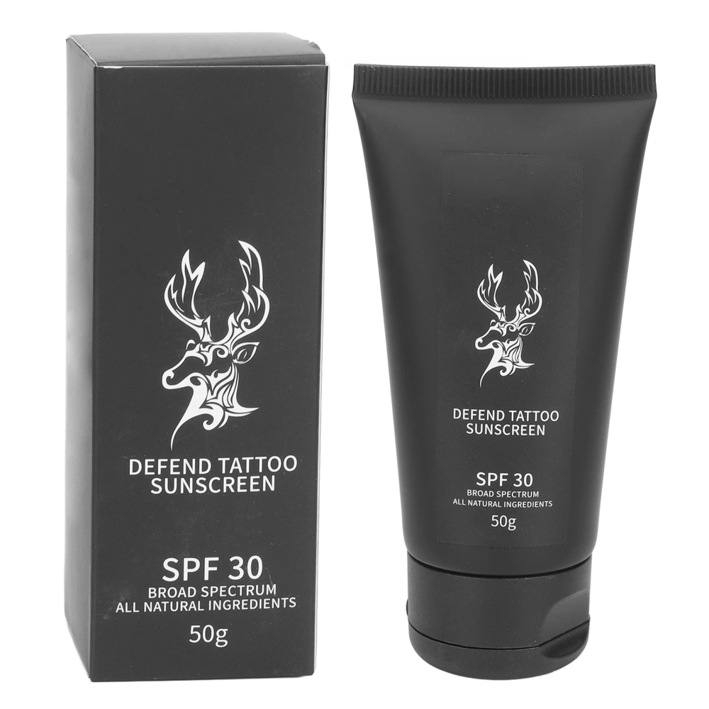 50g Tattoo Aftercare Cream UV Resistance Waterproof Moisturizing Color Locking Gentle Tattoo Sunscreen Care Cream