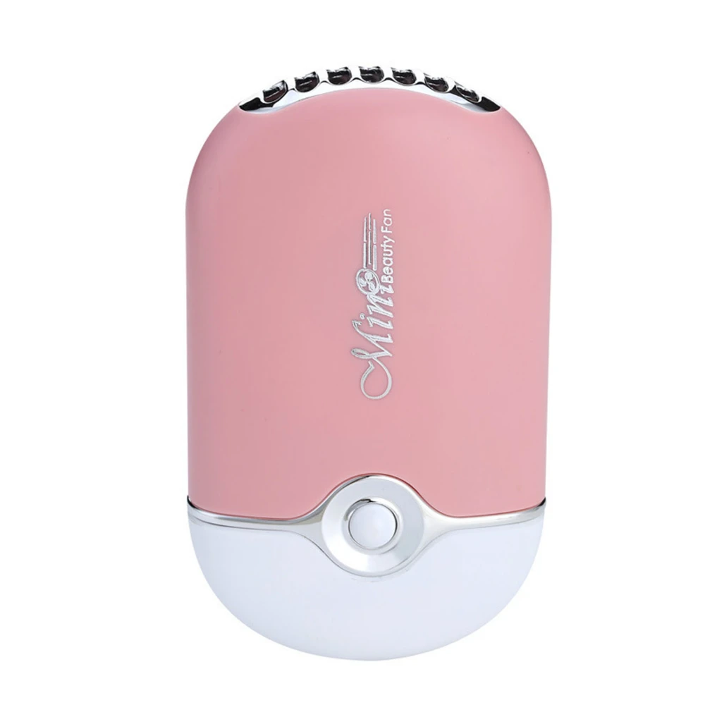 Electric Eyelash Drying Fan Bladeless USB Rechargeable Portable Handheld Mini Lash Extension Fan Pink