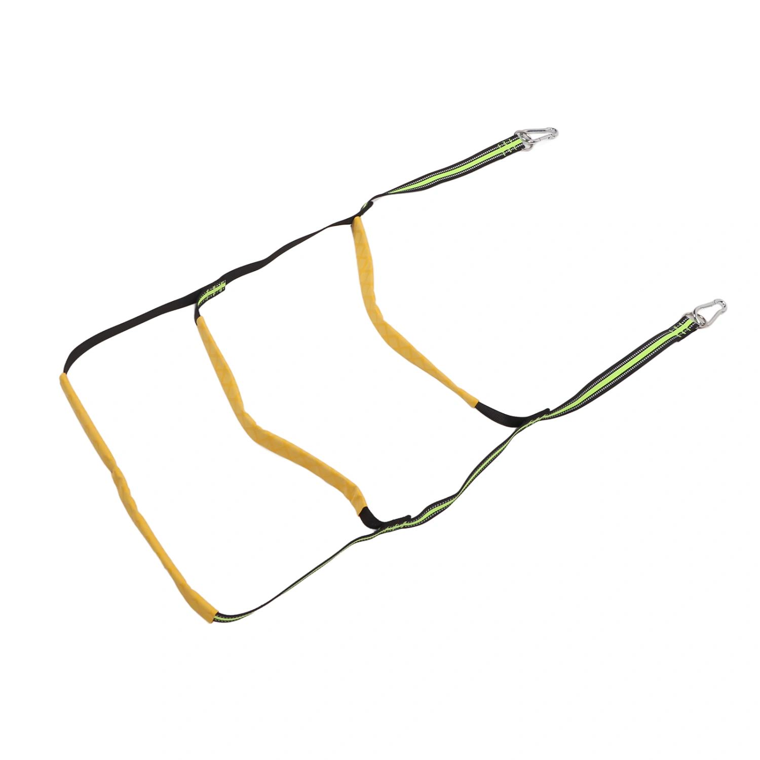 Marine Rope Ladder Foldable 3 Steps Strong Load Bearing Inflatable Boat Rope Ladder for Canoeing Kayak Motorboat