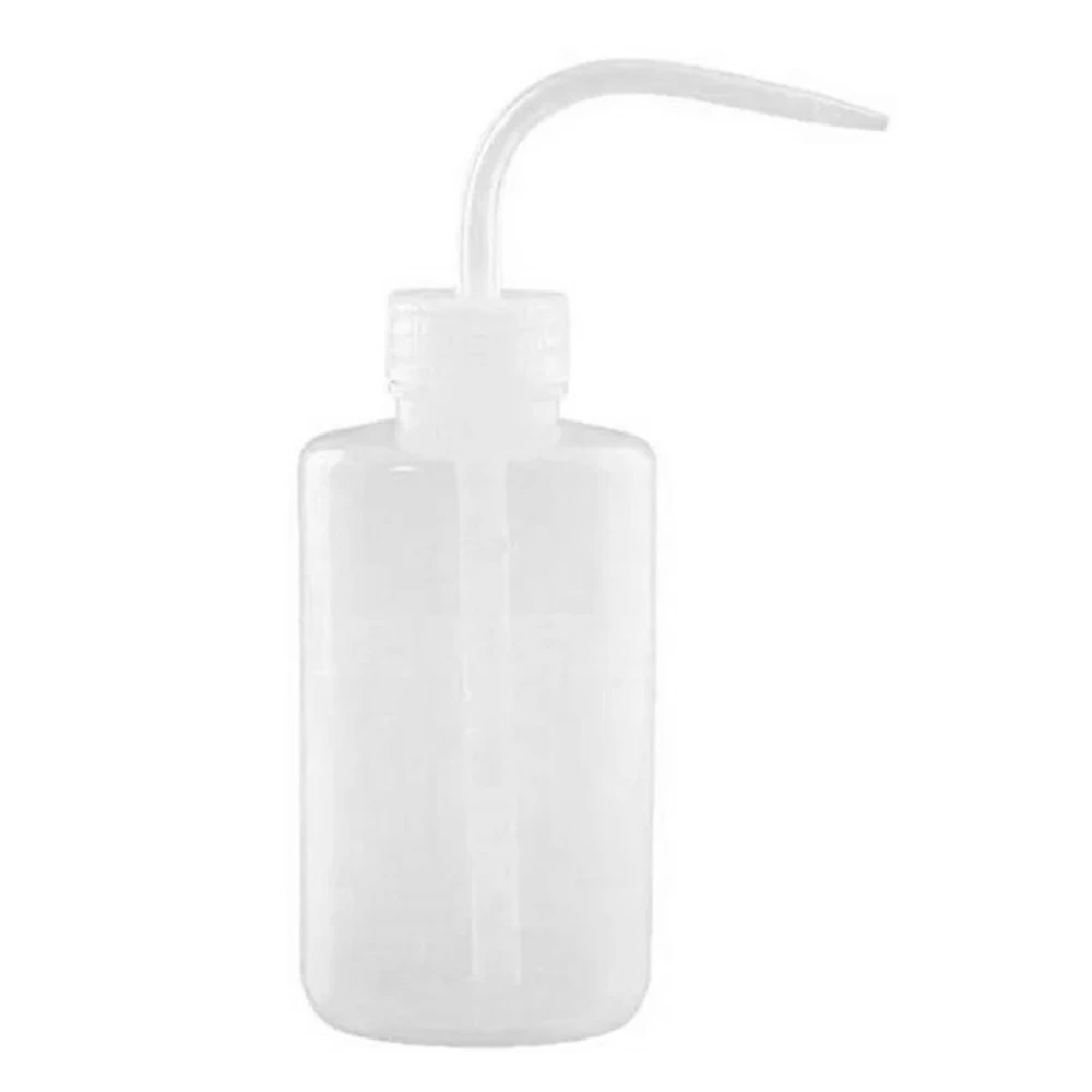 250ML Small Size Squeeze Bottle Watering Can with Curved Spout Transparent Thickened Watering Pot