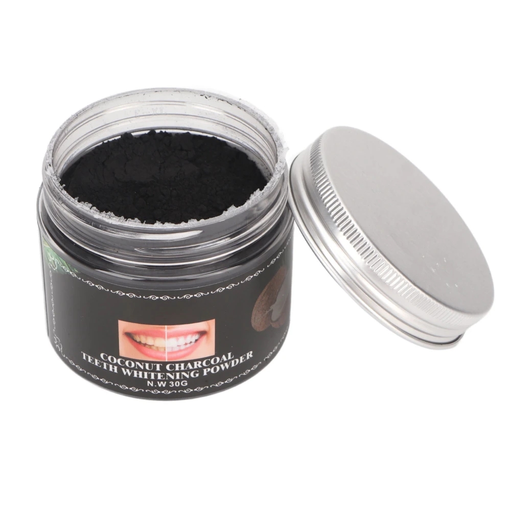 Coconut Charcoal Teeth Whitening Powder Plaque Removal Activated Charcoal Tooth Cleaning Powder for Teeth Care