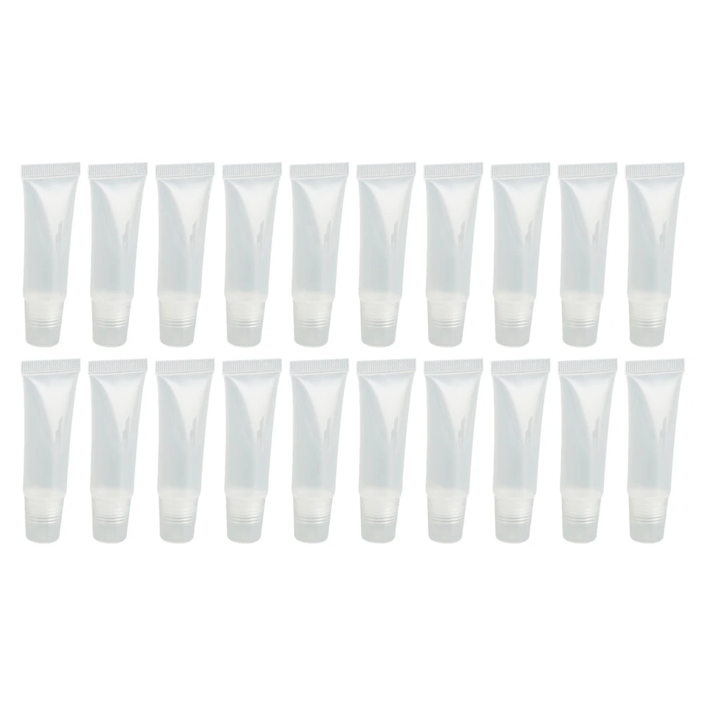 20pcs 10ml Lip Gloss Tubes Professional Refillable Empty Lip Balm Containers for Cosmetics DIY