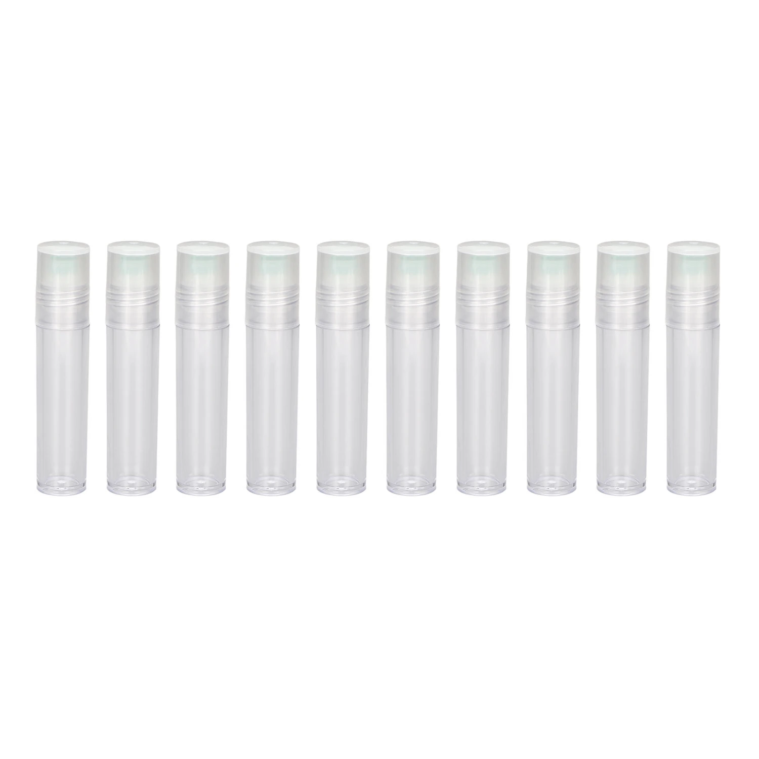 10pcs 7ML Roll On Bottle Plastic Travel Portable Empty Refillable Perfume Essential Oil Roller Bottles