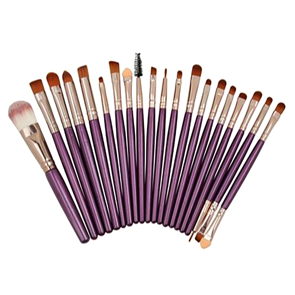 20pcs Makeup Brush Kit Professional Purple Rose Gold Makeup Brush Set Eye Shadow Mascara Brush Beauty Tools