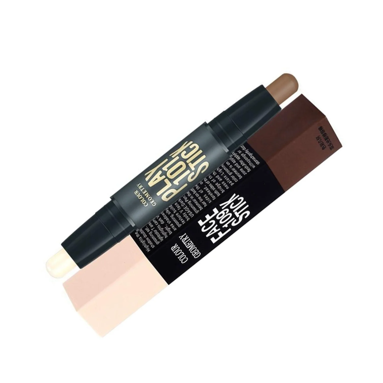 Highlighter Stick Double Ended Waterproof Brightener Highlighter Makeup Contouring Stick Type 2