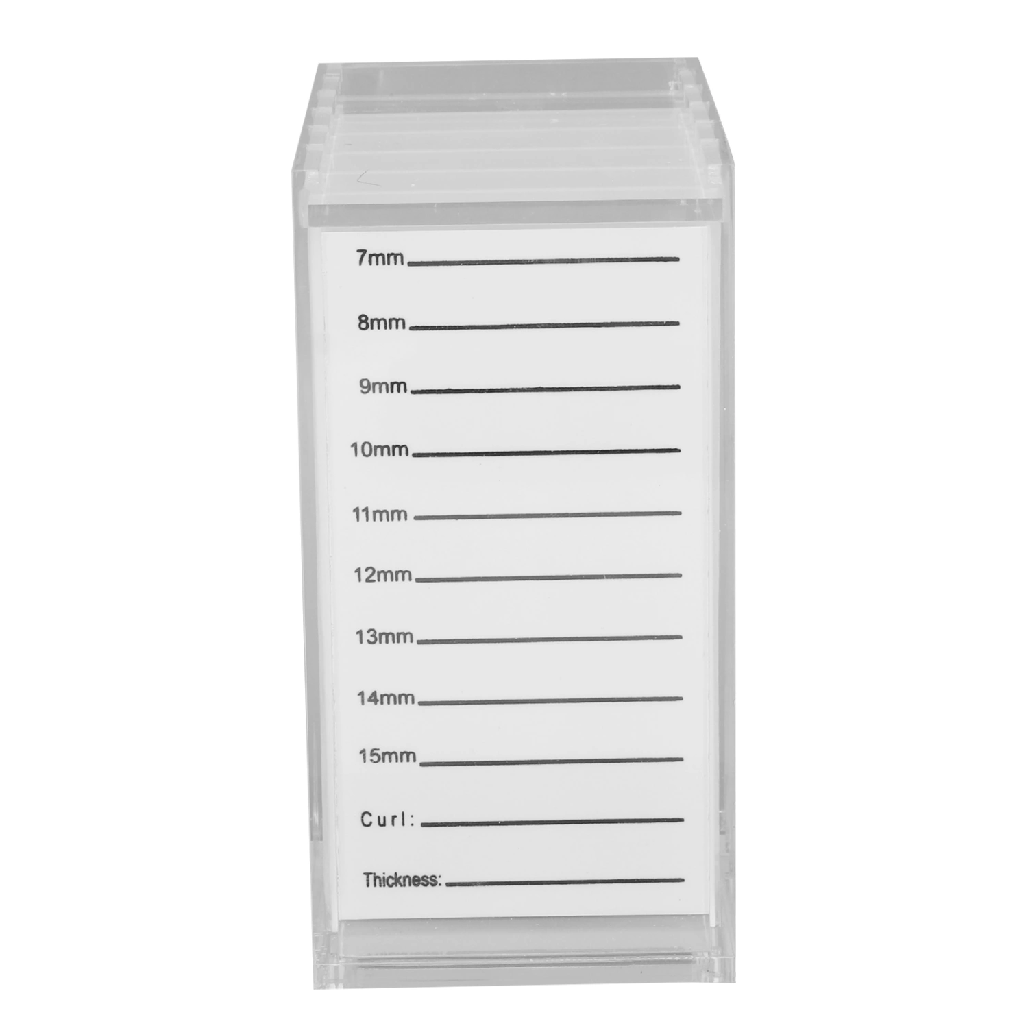 5 Layers Acrylic Eyelash Storage Box Clear Single Eyelash Implant Holder Case for Makeup Display Container