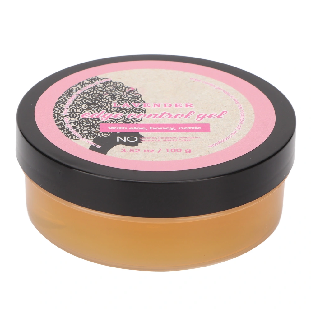 Edge Control Wax Strong Hold Prevent Greasy Safe Ingredients Edge Smoother Gel for Home Salon Use 100g