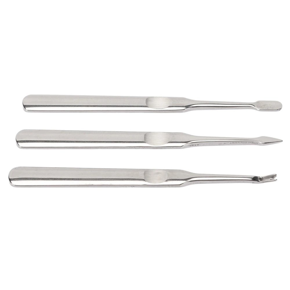 3pcs Nail Cuticle Trimmer Stainless Steel Professional Cuticle Nail Remover Pusher for Manicure