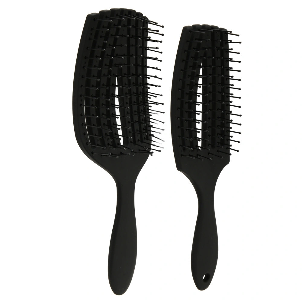 2pcs 8 Row Comb Set Detangling Massage Dry Wet Hair Styling 6 Row Styling Comb Kit for Beauty Salon