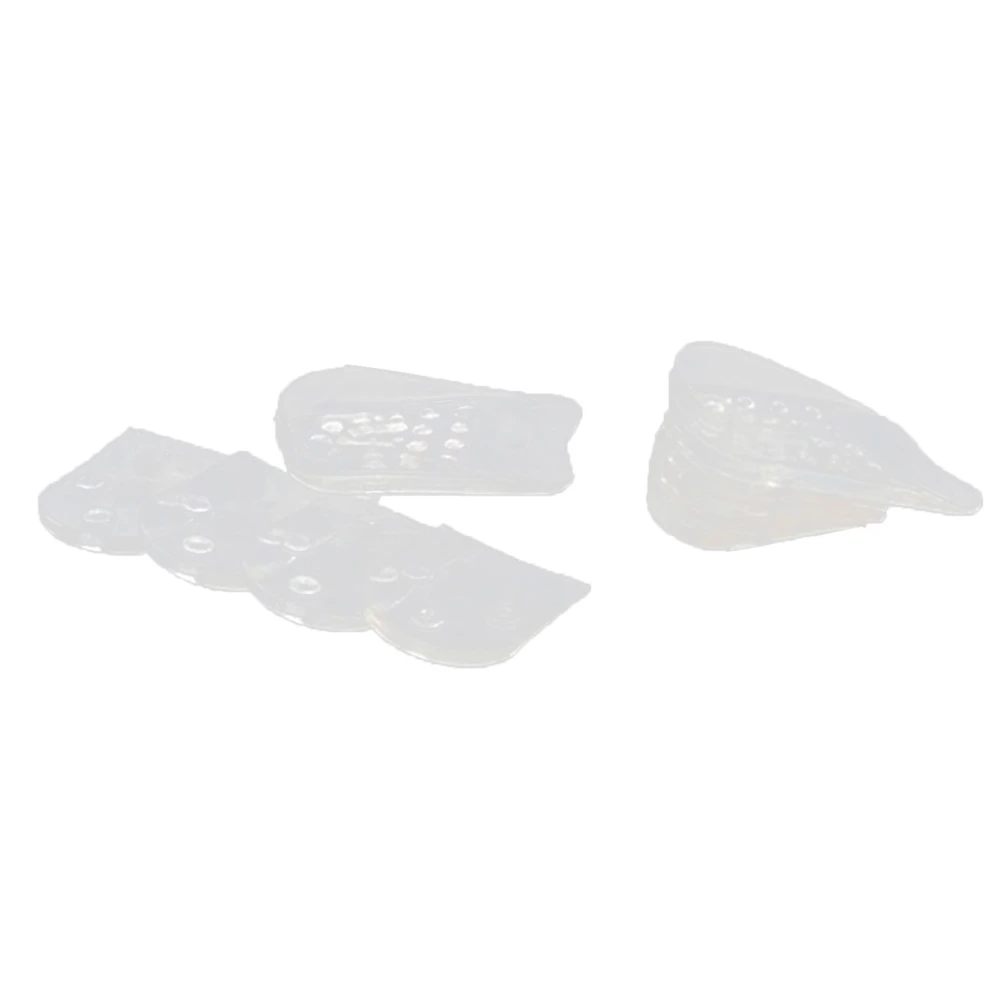 Transparent Height Increase Insole Men Women Silicone Adjustable Heel Lift Inserts for Daily Life Work