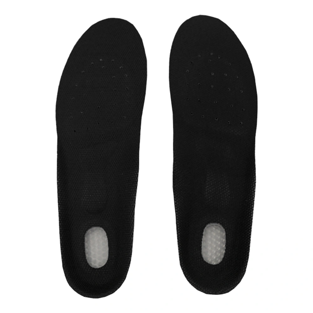 Sports Insoles Cushioning Shock Absorption Feet Relief Breathable Foot Shoes Insoles Black L