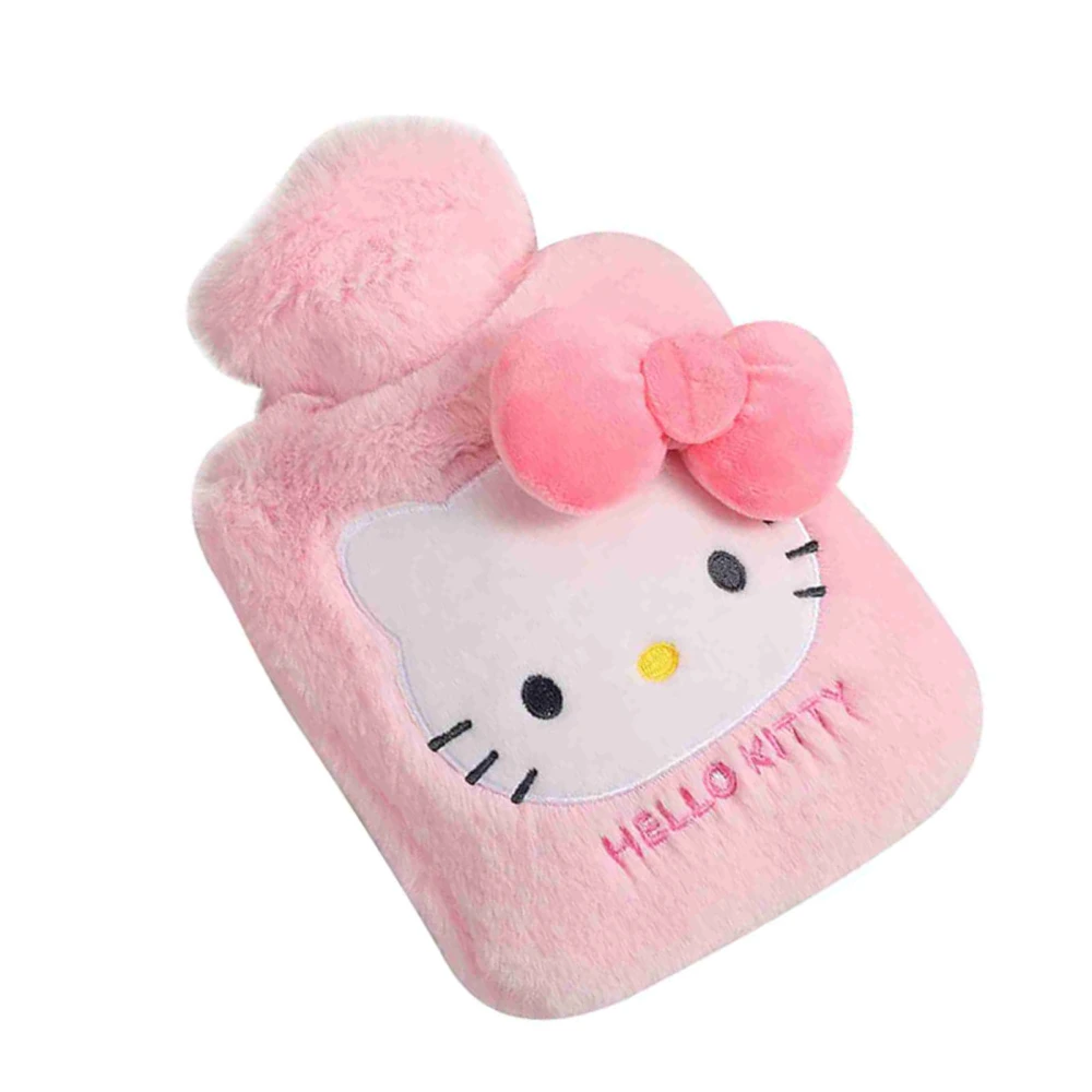 1000ml Cute Hot Water Bag Plush Large Capacity Soft Detachable Cartoon Heated Water Bag for Winter Type A