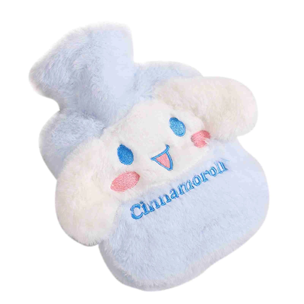 1000ml Cute Hot Water Bag Plush Large Capacity Soft Detachable Cartoon Heated Water Bag for Winter Type D