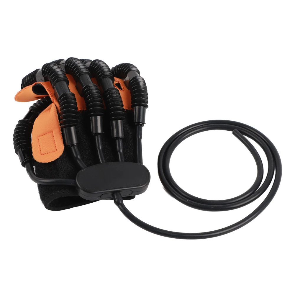 Hand Rehabilitation Robort Glove Soft Resin Fibre Perfect Fitting Finger Training Exerciser Glove L Size Right Hand